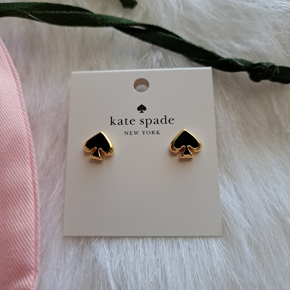 Kate Spade Gold and Purple Earrings Elegant Design - Picture 2 of 6